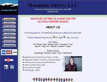 Tablet Screenshot of mountainsitters.com